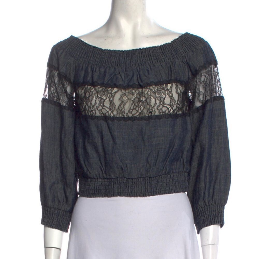 NWT Alice + Olivia Bateau Neckline Crop Top ❤️